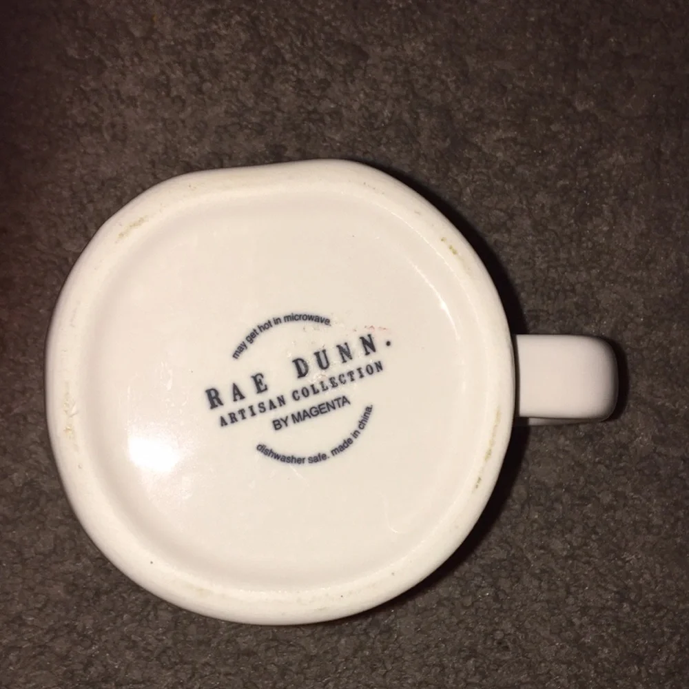 Rae Dunn by Magenta Purrfect Mug Ceramic Wh…